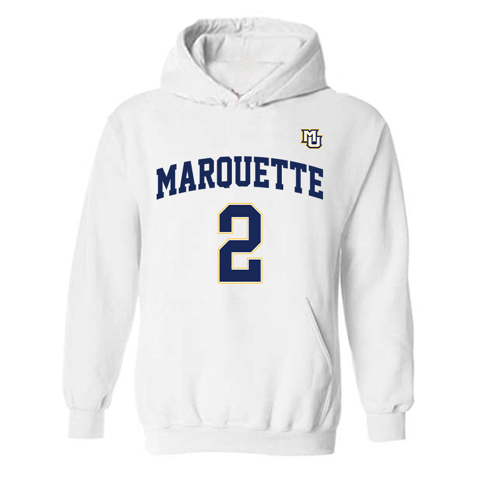 Marquette - NCAA Women's Basketball : Kinley Asp - Replica Shersey Hooded Sweatshirt-0