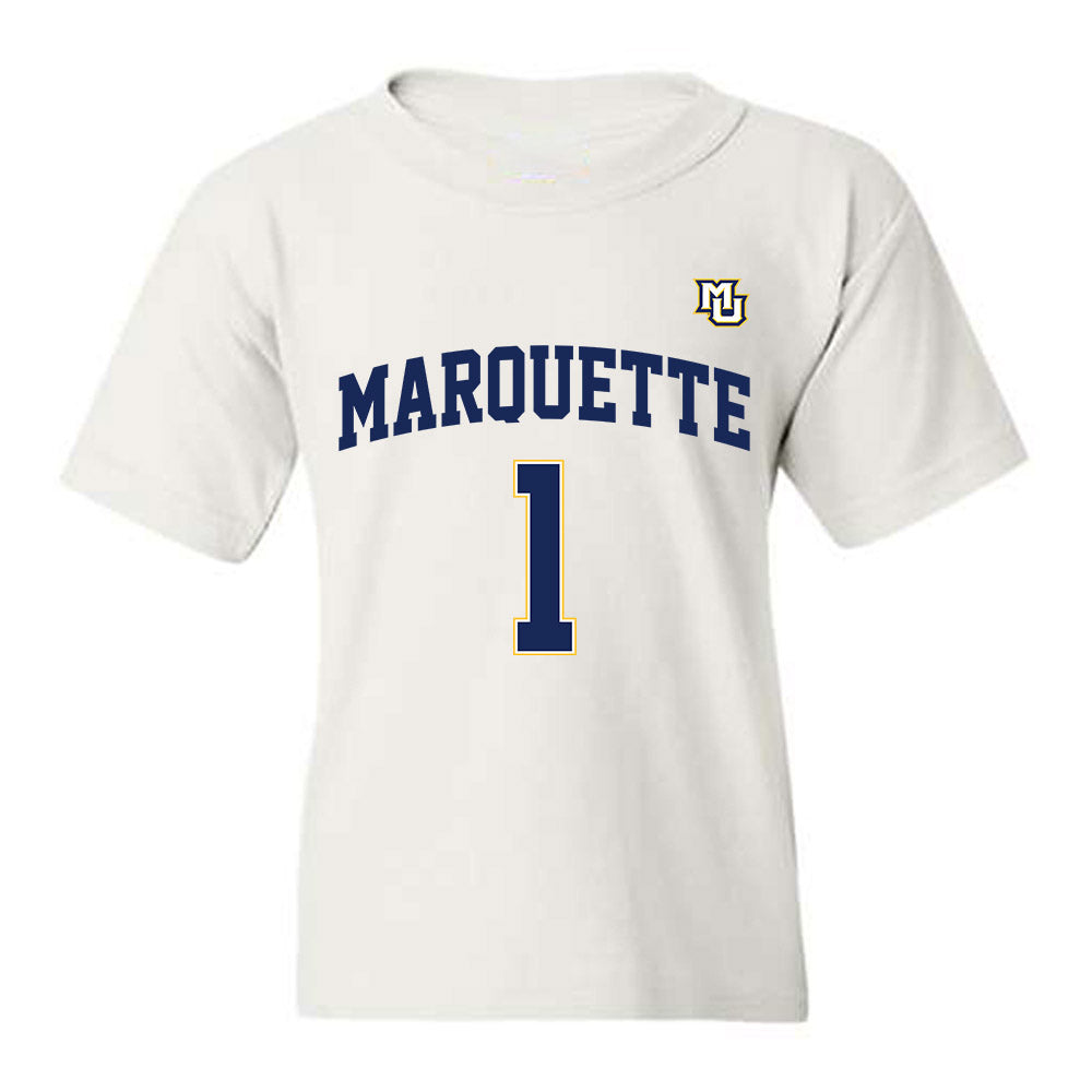 Marquette - NCAA Women's Basketball : Brooklyn Hall - Replica Shersey Youth T-Shirt-0