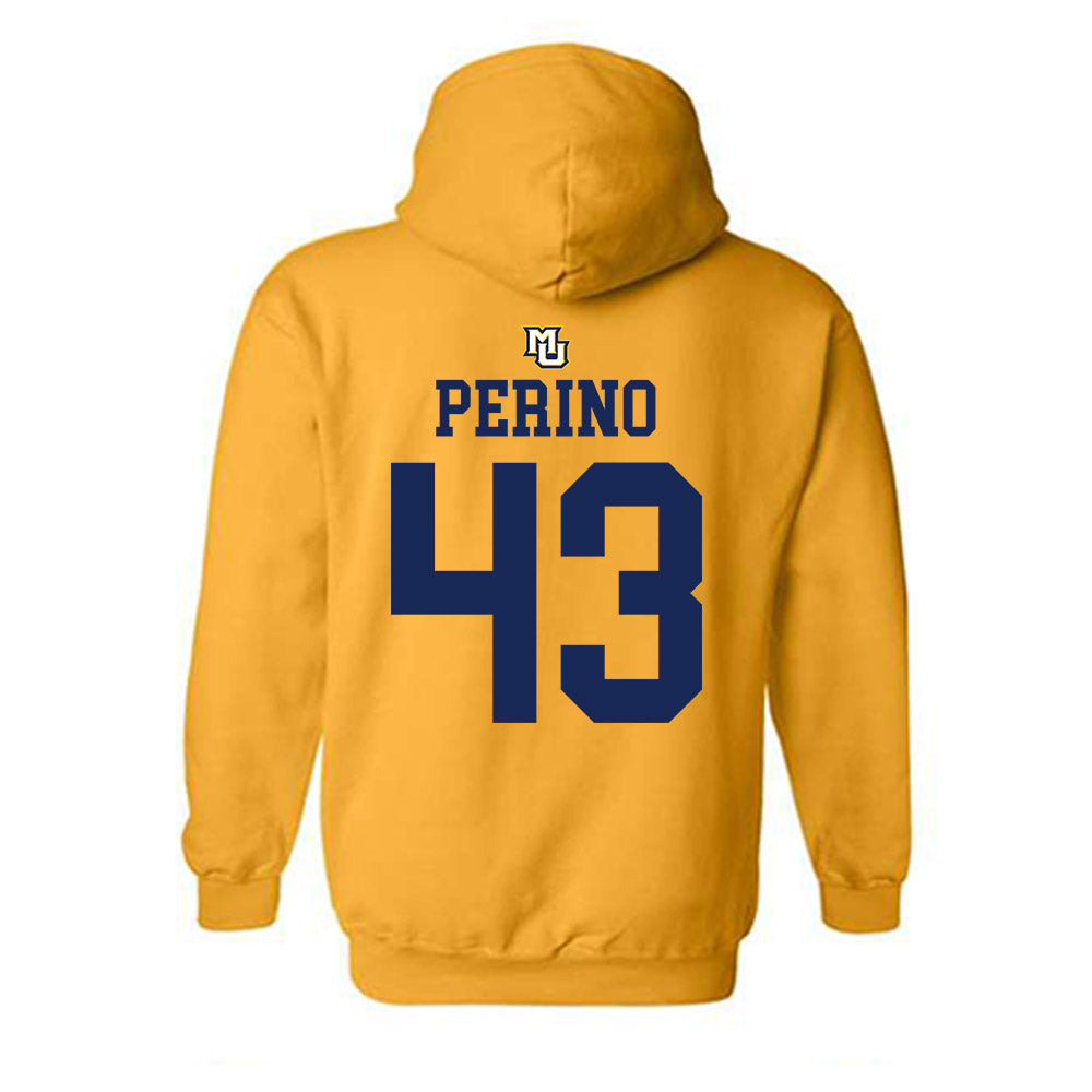 Marquette - NCAA Women's Lacrosse : Gabbi Perino - Replica Shersey Hooded Sweatshirt-1