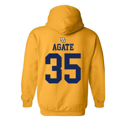 Marquette - NCAA Women's Lacrosse : Eliza Agate - Replica Shersey Hooded Sweatshirt-1