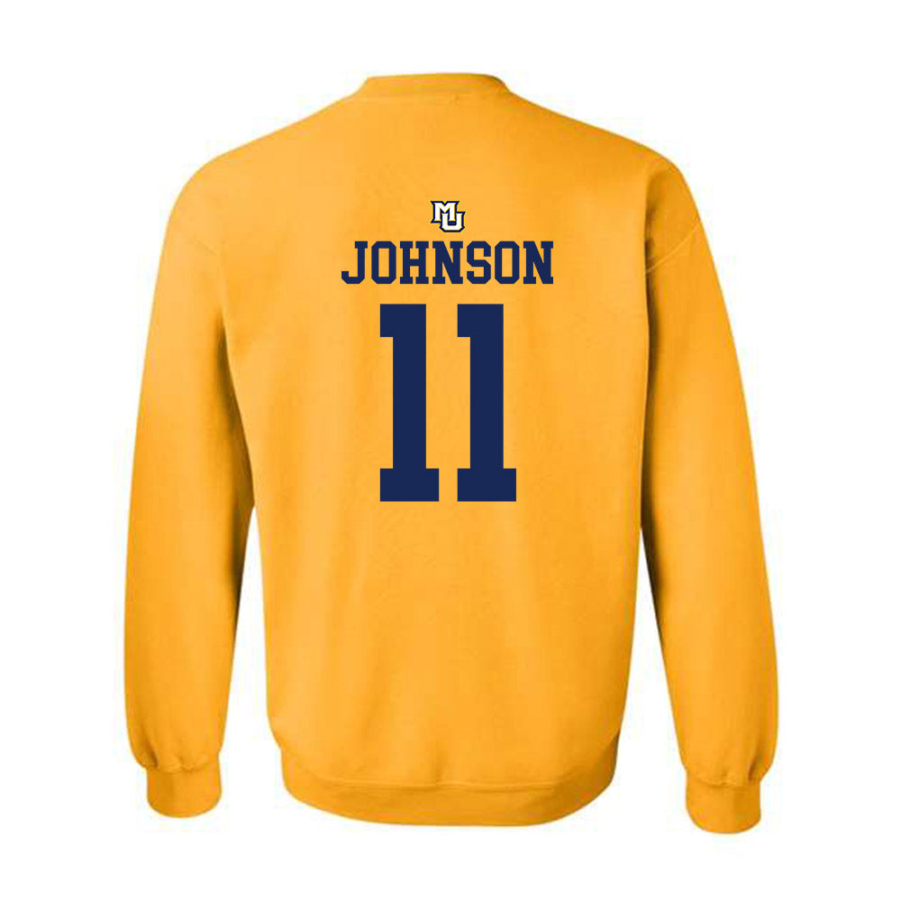 Marquette - NCAA Women's Lacrosse : Laila Johnson - Replica Shersey Crewneck Sweatshirt