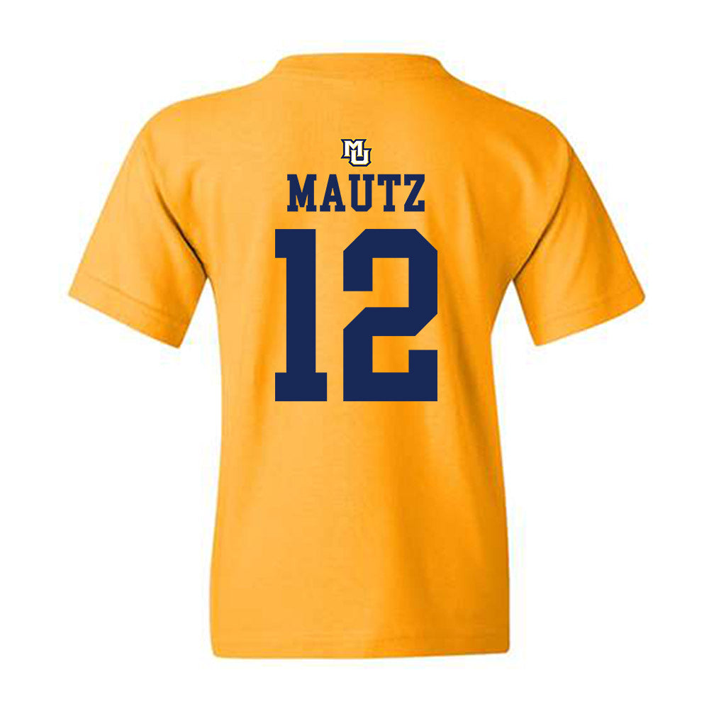 Marquette - NCAA Women's Lacrosse : Ella Mautz - Replica Shersey Youth T-Shirt-1