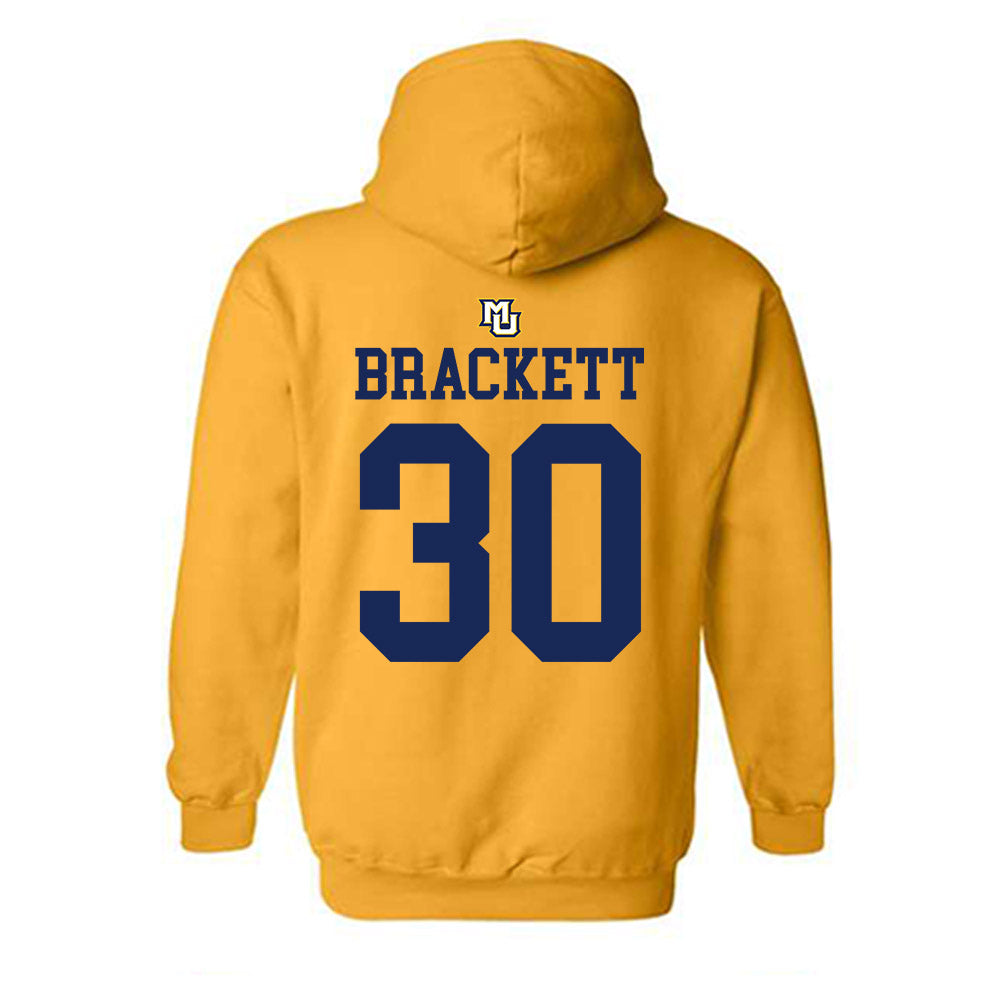 Marquette - NCAA Women's Lacrosse : Abigail Brackett - Replica Shersey Hooded Sweatshirt