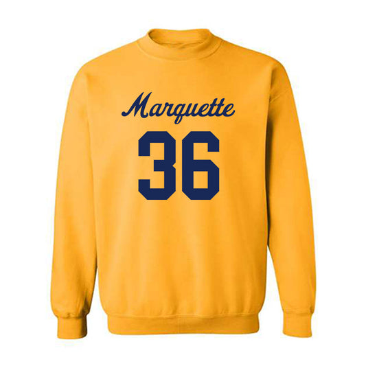 Marquette - NCAA Women's Lacrosse : Azaria Lejuene-Woloszyn - Replica Shersey Crewneck Sweatshirt-0