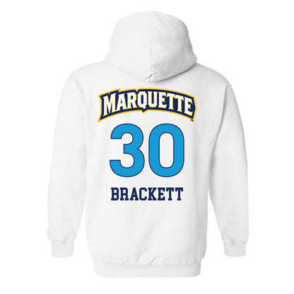 Marquette - NCAA Women's Lacrosse : Abigail Brackett - Replica Shersey Hooded Sweatshirt