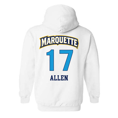 Marquette - NCAA Women's Lacrosse : Madeline Allen - Replica Shersey Hooded Sweatshirt-1
