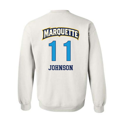 Marquette - NCAA Women's Lacrosse : Laila Johnson - Replica Shersey Crewneck Sweatshirt