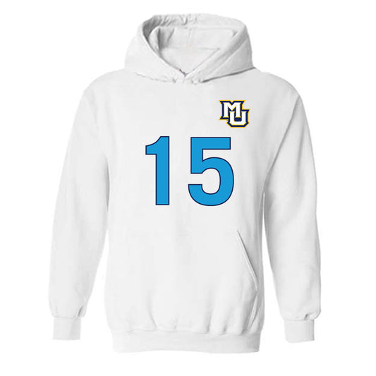 Marquette - NCAA Women's Lacrosse : Mckenna Farrell - Replica Shersey Hooded Sweatshirt-0