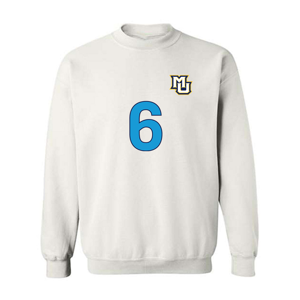 Marquette - NCAA Women's Lacrosse : Haley Brown - Replica Shersey Crewneck Sweatshirt-0