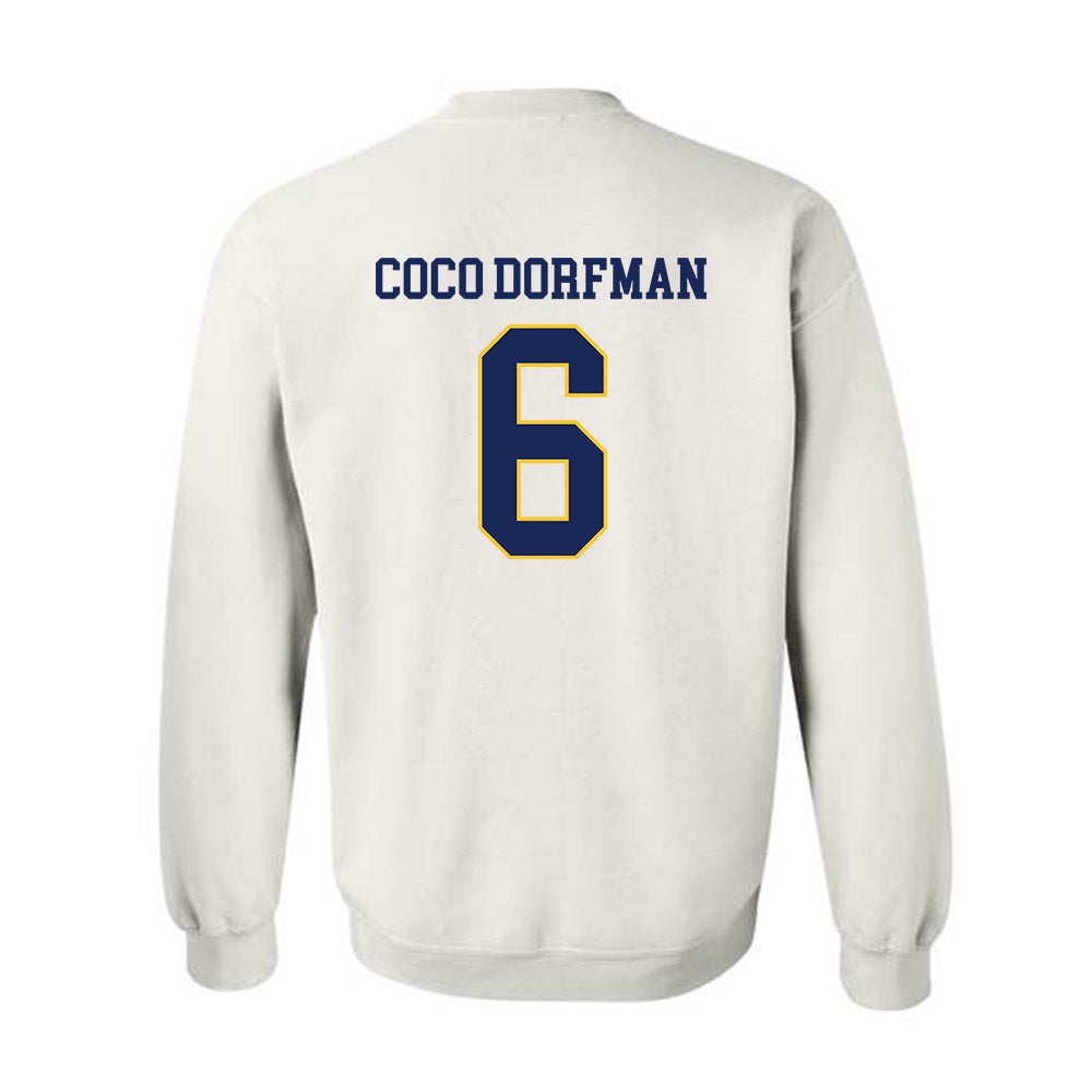 Marquette - NCAA Women's Soccer : Coco dorfman Coco dorfman - Replica Shersey Crewneck Sweatshirt-1
