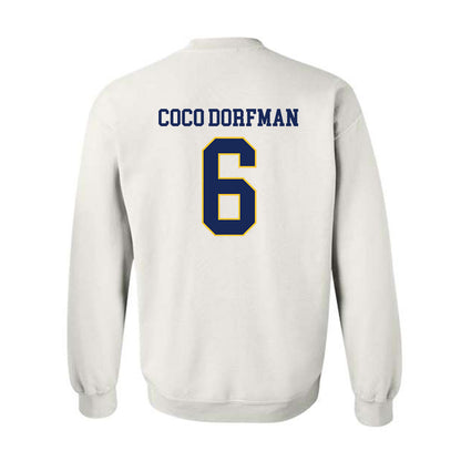 Marquette - NCAA Women's Soccer : Coco dorfman Coco dorfman - Replica Shersey Crewneck Sweatshirt-1