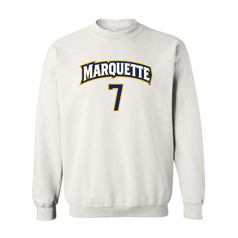 Marquette - NCAA Women's Soccer : Ida Marhaug - Replica Shersey Crewneck Sweatshirt-0