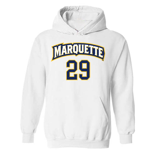 Marquette - NCAA Women's Soccer : Mary Fligg - Replica Shersey Hooded Sweatshirt-0