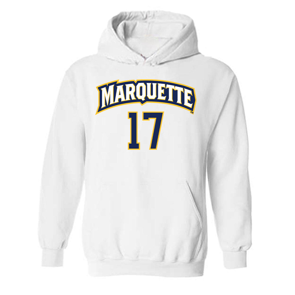 Marquette - NCAA Women's Soccer : Allessandra Russo - Replica Shersey Hooded Sweatshirt-0