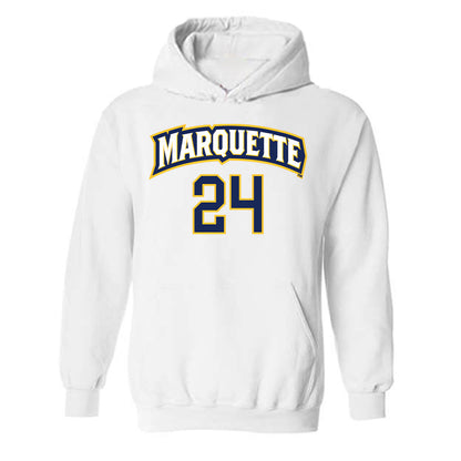 Marquette - NCAA Women's Soccer : Megan Murray - Replica Shersey Hooded Sweatshirt-0