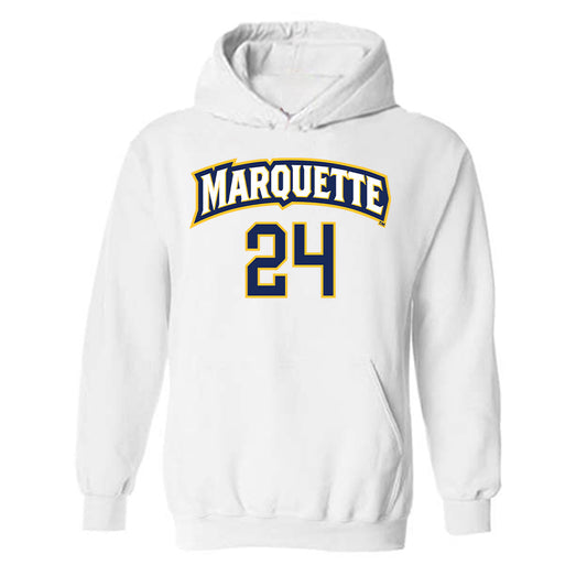 Marquette - NCAA Women's Soccer : Megan Murray - Replica Shersey Hooded Sweatshirt-0