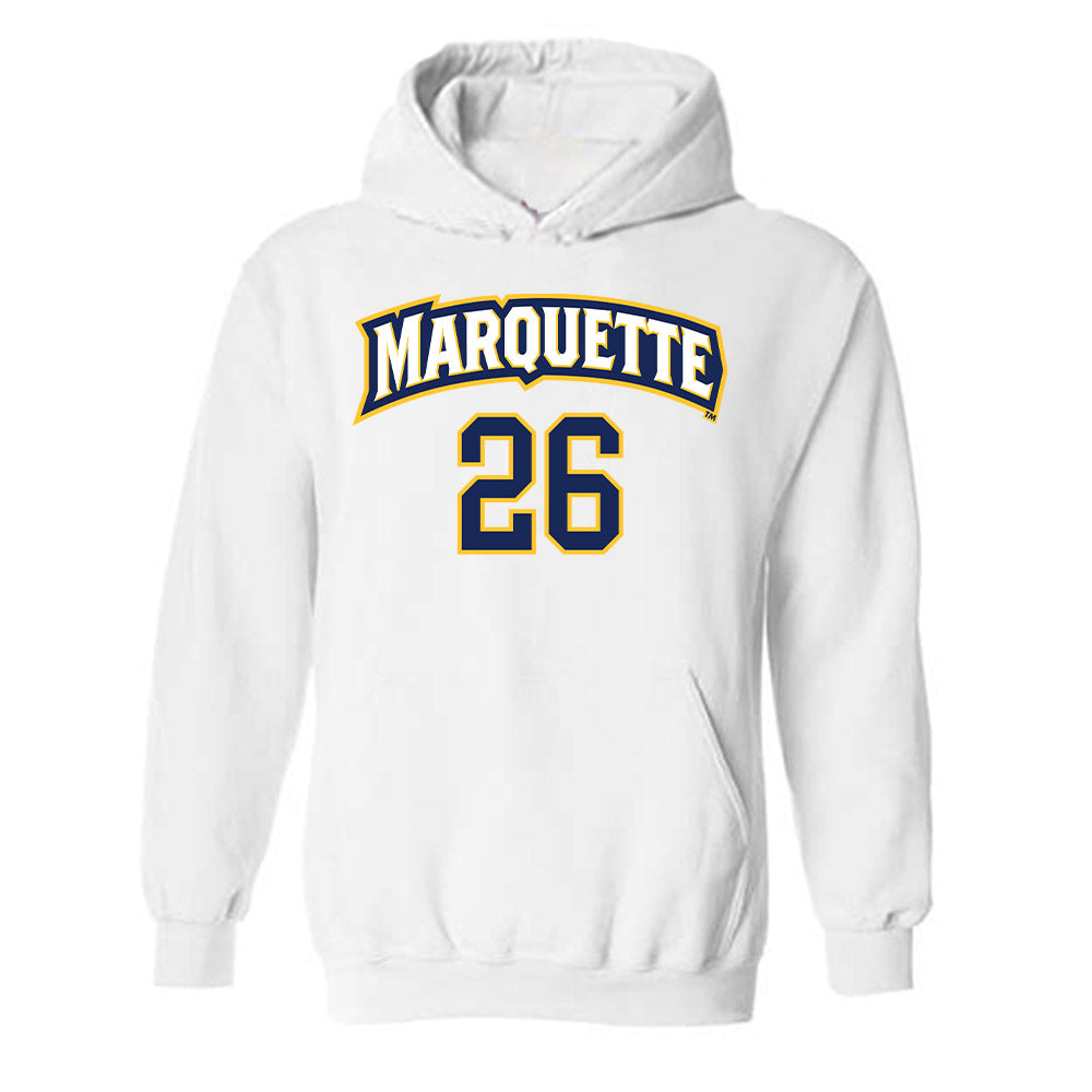 Marquette - NCAA Women's Soccer : Kate Vanden Berg - Replica Shersey Hooded Sweatshirt-0