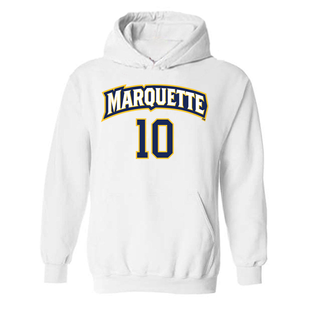 Marquette - NCAA Women's Soccer : Jocelyn Leigh - Replica Shersey Hooded Sweatshirt-0