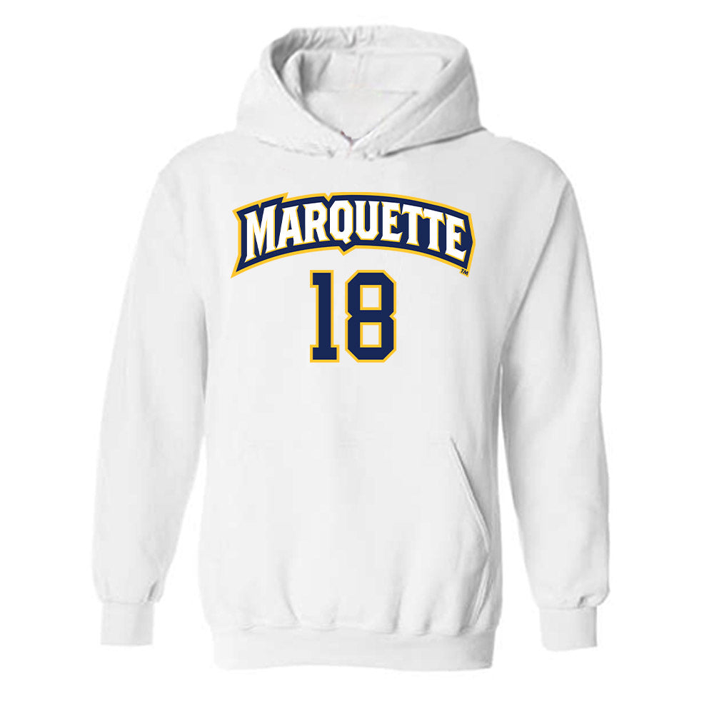 Marquette - NCAA Women's Soccer : Capri Oliviero - Replica Shersey Hooded Sweatshirt-0