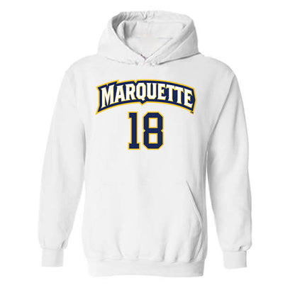 Marquette - NCAA Women's Soccer : Capri Oliviero - Replica Shersey Hooded Sweatshirt-0