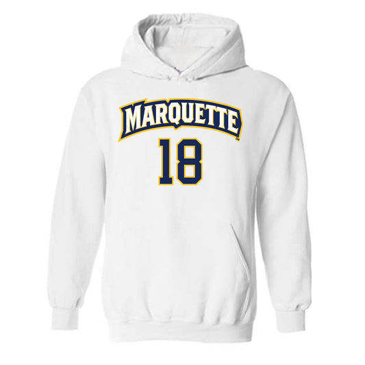 Marquette - NCAA Women's Soccer : Capri Oliviero - Replica Shersey Hooded Sweatshirt-0