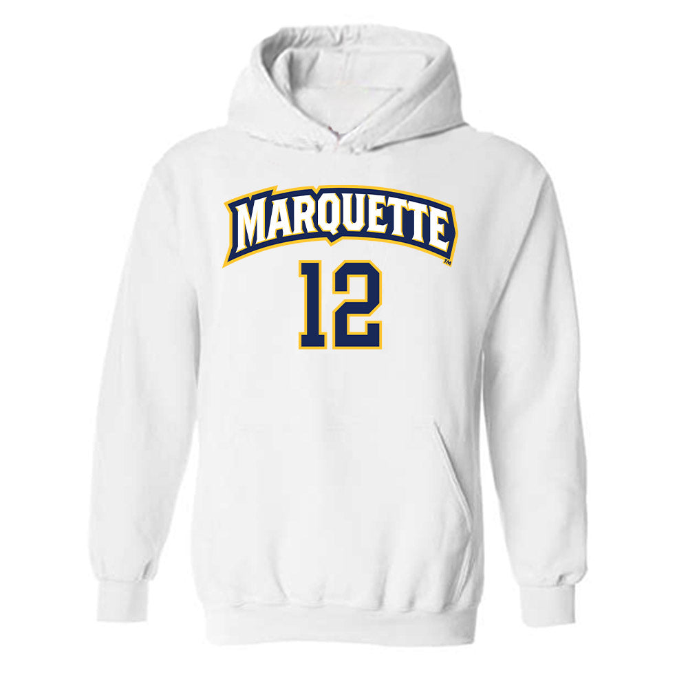 Marquette - NCAA Women's Soccer : Abby Ruhland - Replica Shersey Hooded Sweatshirt-0