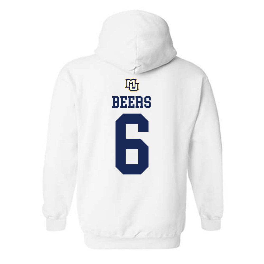 Marquette - NCAA Women's Volleyball : Alicia Beers - Replica Shersey Hooded Sweatshirt-1
