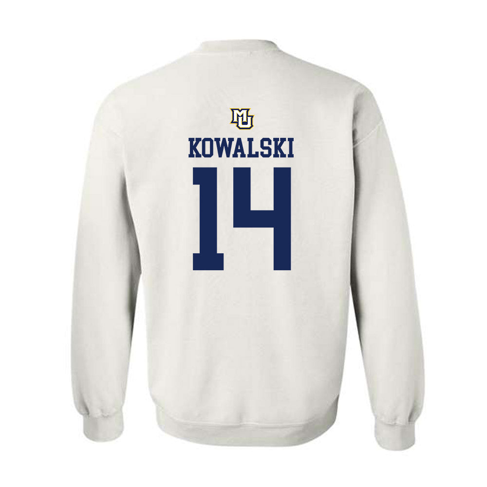 Marquette - NCAA Women's Volleyball : Annika Kowalski - Replica Shersey Crewneck Sweatshirt-1