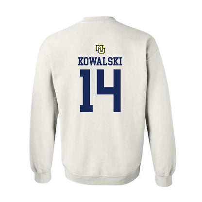 Marquette - NCAA Women's Volleyball : Annika Kowalski - Replica Shersey Crewneck Sweatshirt-1