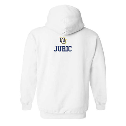 Marquette - NCAA Women's Volleyball : Emi Juric - Replica Shersey Hooded Sweatshirt-1