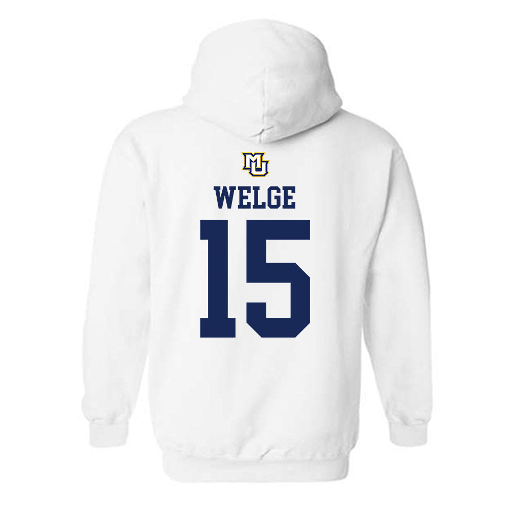 Marquette - NCAA Women's Volleyball : Molly Welge - Replica Shersey Hooded Sweatshirt-1