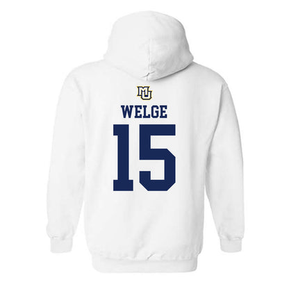 Marquette - NCAA Women's Volleyball : Molly Welge - Replica Shersey Hooded Sweatshirt-1