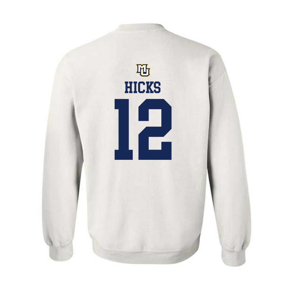 Marquette - NCAA Women's Volleyball : Aubrey Hicks - Replica Shersey Crewneck Sweatshirt-1