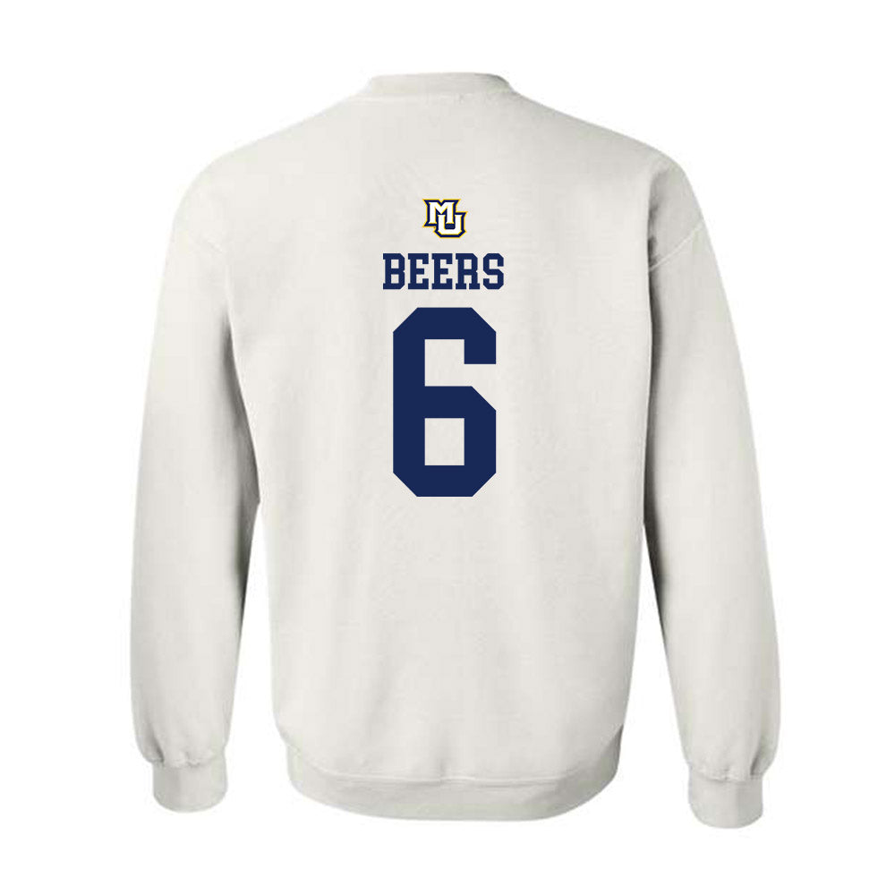 Marquette - NCAA Women's Volleyball : Alicia Beers - Replica Shersey Crewneck Sweatshirt-1
