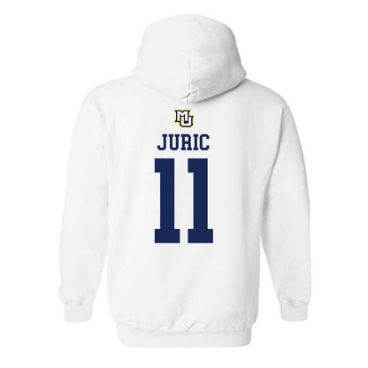 Marquette - NCAA Women's Volleyball : Tani Juric - Replica Shersey Hooded Sweatshirt-1