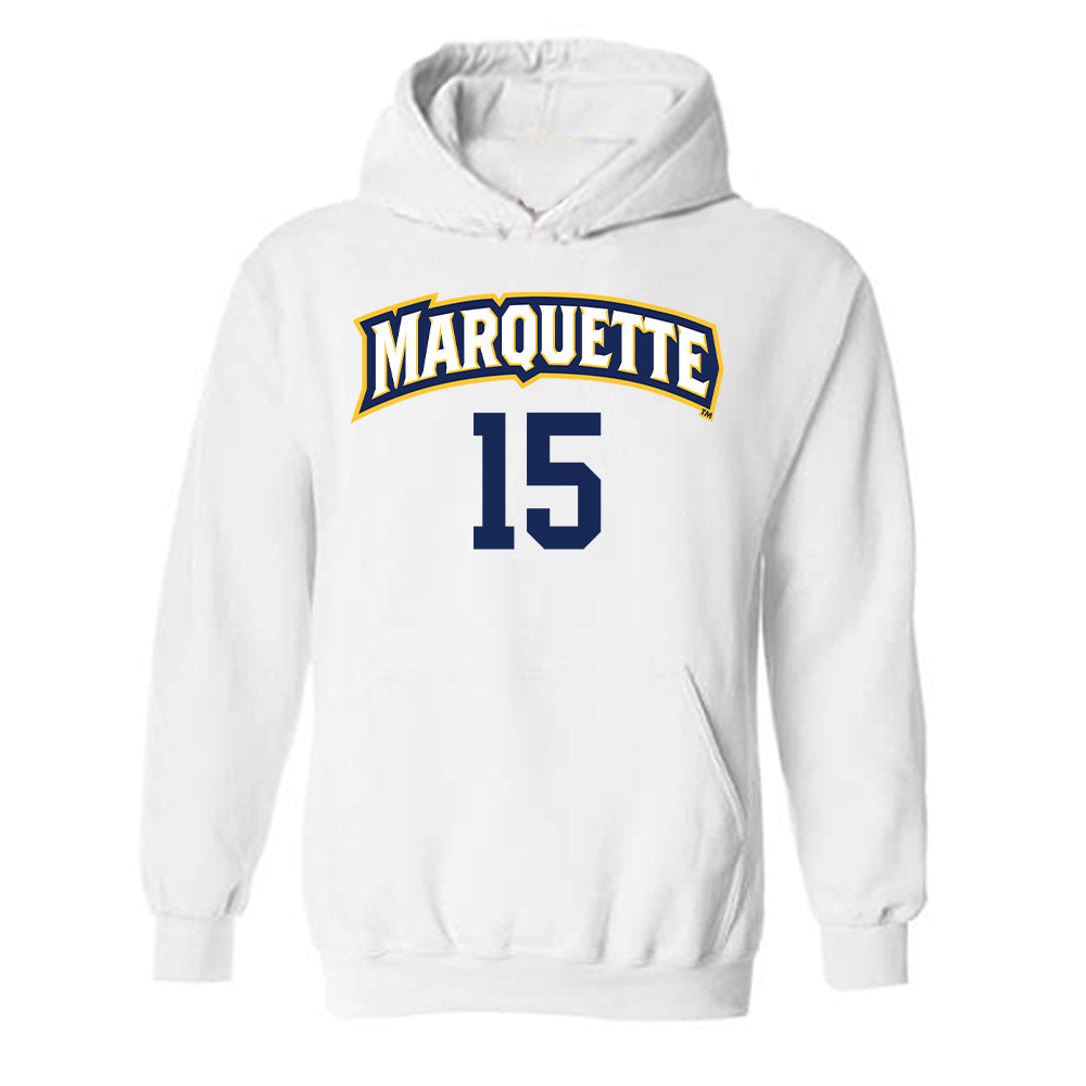 Marquette - NCAA Women's Volleyball : Molly Welge - Replica Shersey Hooded Sweatshirt-0