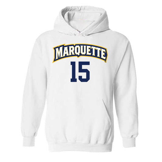 Marquette - NCAA Women's Volleyball : Molly Welge - Replica Shersey Hooded Sweatshirt-0