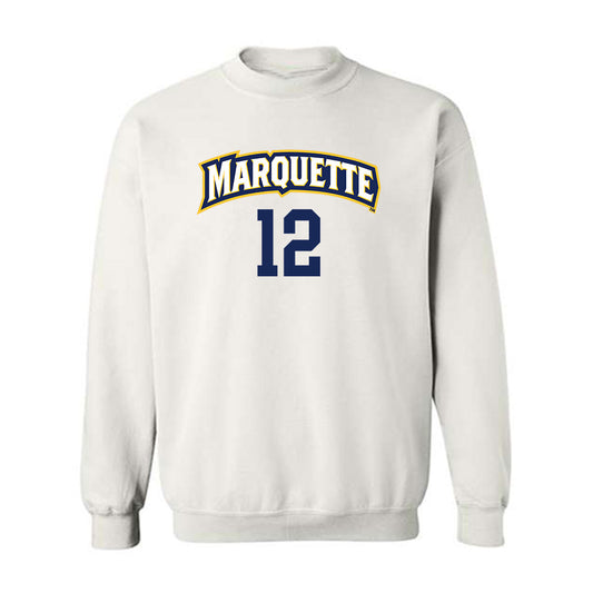 Marquette - NCAA Women's Volleyball : Aubrey Hicks - Replica Shersey Crewneck Sweatshirt-0