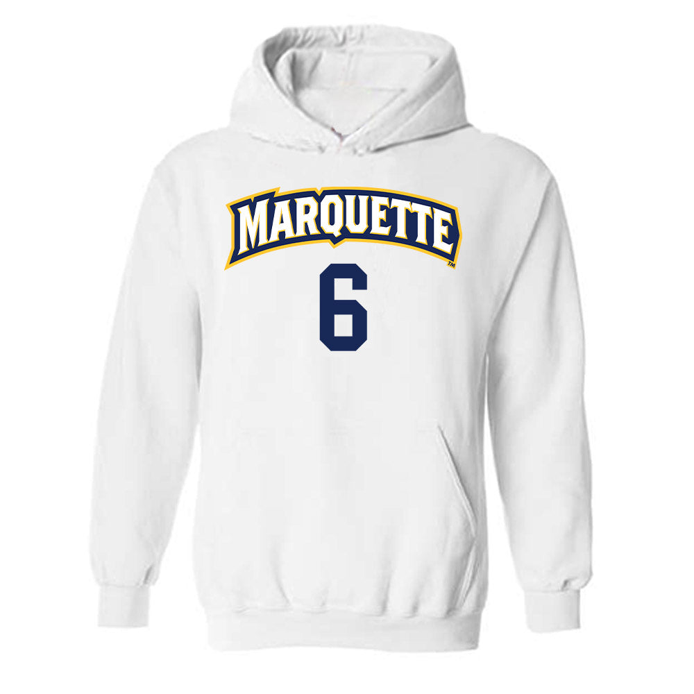 Marquette - NCAA Women's Volleyball : Alicia Beers - Replica Shersey Hooded Sweatshirt-0