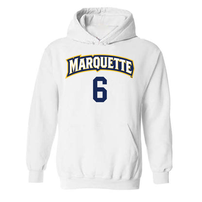 Marquette - NCAA Women's Volleyball : Alicia Beers - Replica Shersey Hooded Sweatshirt-0