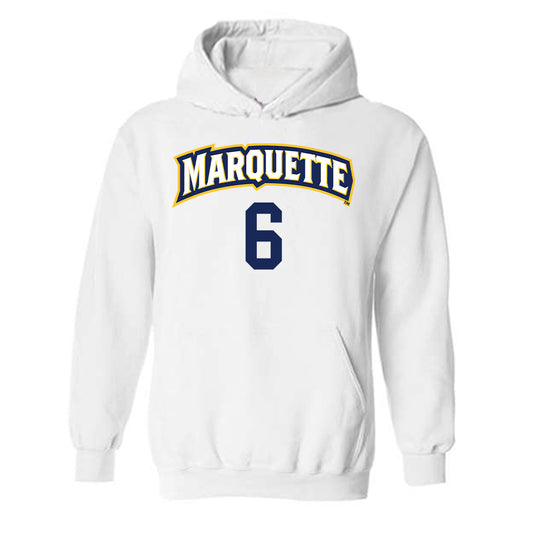 Marquette - NCAA Women's Volleyball : Alicia Beers - Replica Shersey Hooded Sweatshirt-0