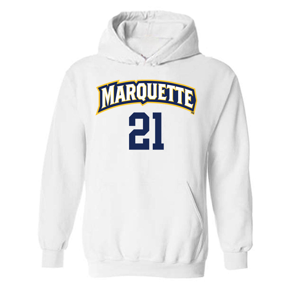 Marquette - NCAA Women's Volleyball : Berrak Sporeli - Replica Shersey Hooded Sweatshirt-0