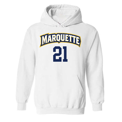 Marquette - NCAA Women's Volleyball : Berrak Sporeli - Replica Shersey Hooded Sweatshirt-0