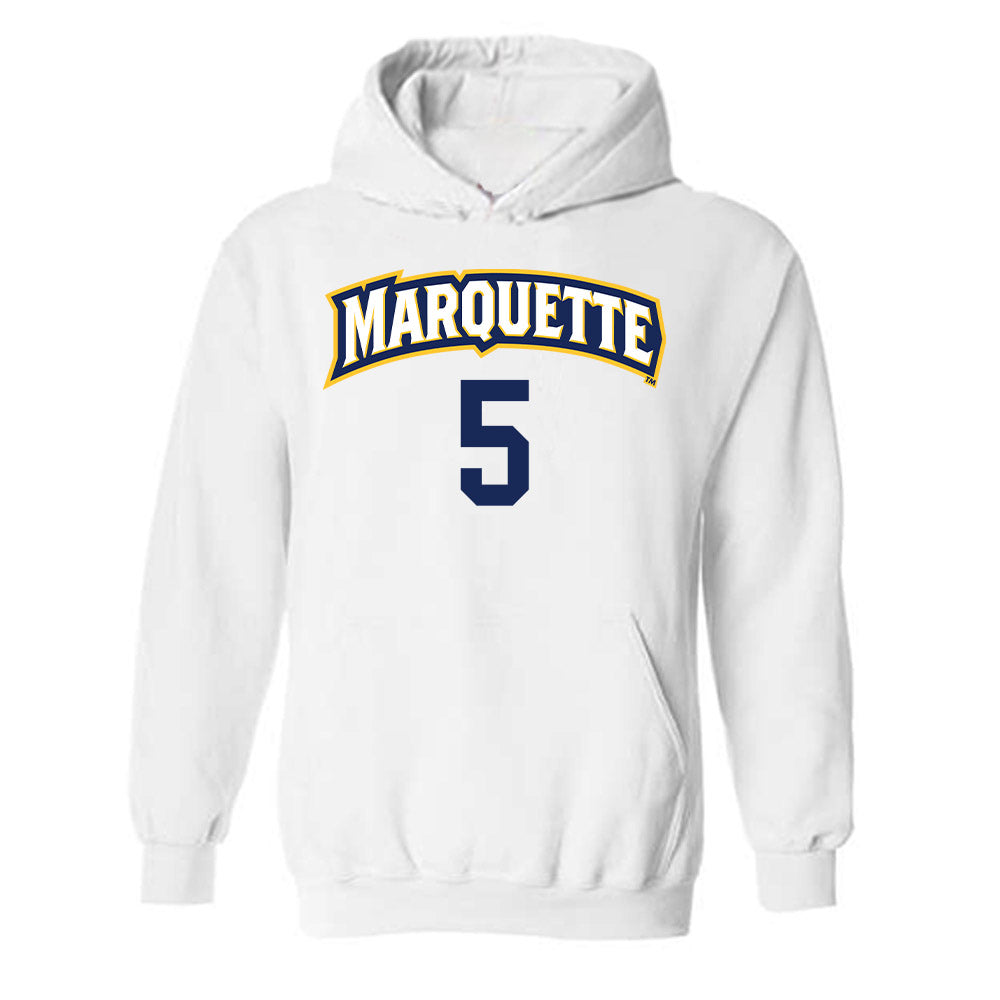 Marquette - NCAA Women's Volleyball : Calli Kenny - Replica Shersey Hooded Sweatshirt-0