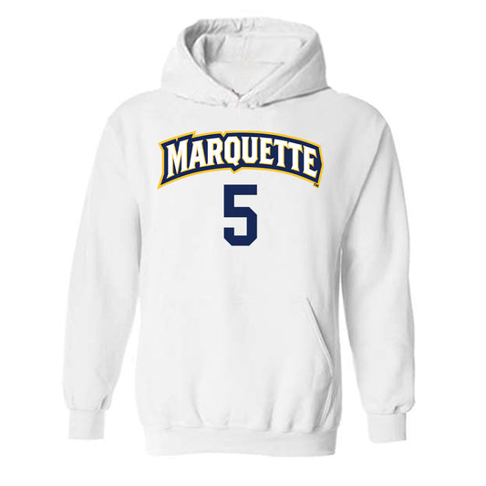 Marquette - NCAA Women's Volleyball : Calli Kenny - Replica Shersey Hooded Sweatshirt-0