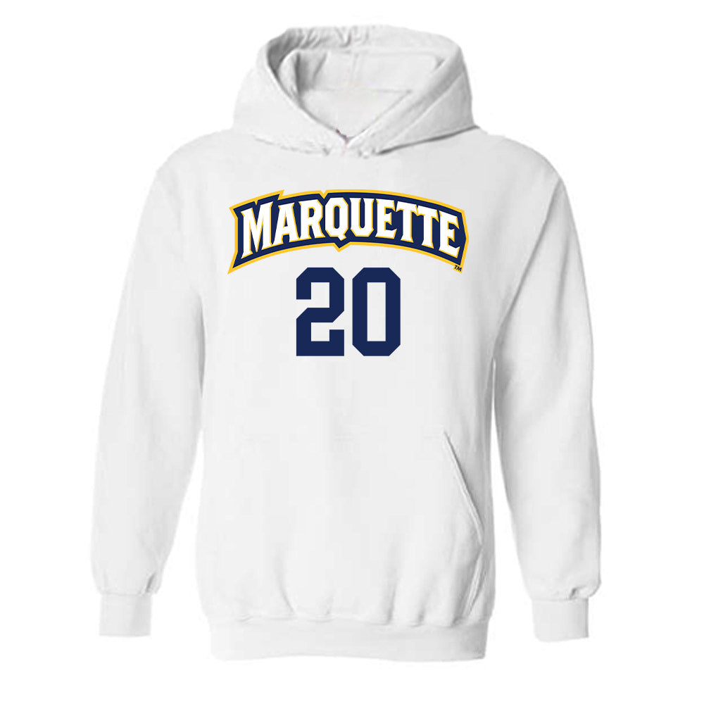 Marquette - NCAA Women's Volleyball : Carson Tyler - Replica Shersey Hooded Sweatshirt-0
