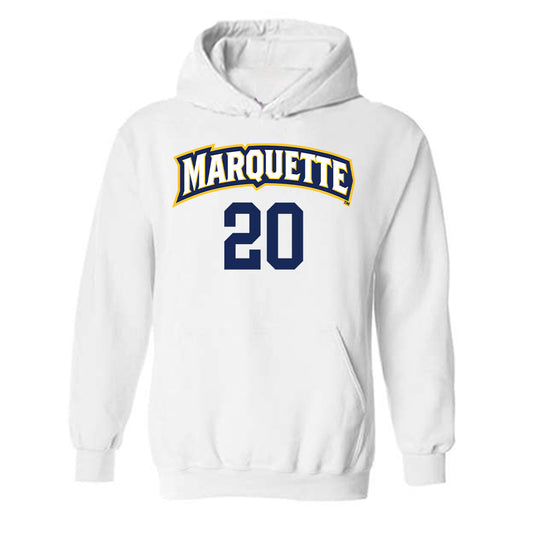 Marquette - NCAA Women's Volleyball : Carson Tyler - Replica Shersey Hooded Sweatshirt-0
