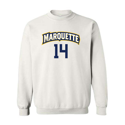 Marquette - NCAA Women's Volleyball : Annika Kowalski - Replica Shersey Crewneck Sweatshirt-0
