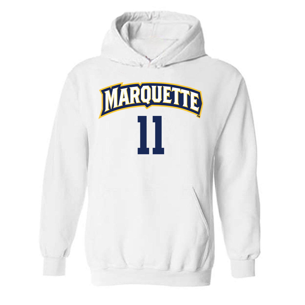 Marquette - NCAA Women's Volleyball : Tani Juric - Replica Shersey Hooded Sweatshirt-0