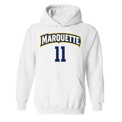 Marquette - NCAA Women's Volleyball : Tani Juric - Replica Shersey Hooded Sweatshirt-0